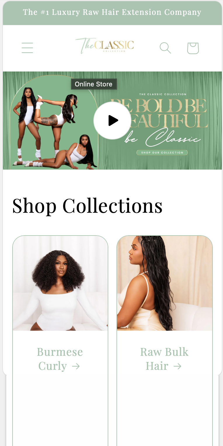 The Classic Collection mobile preview